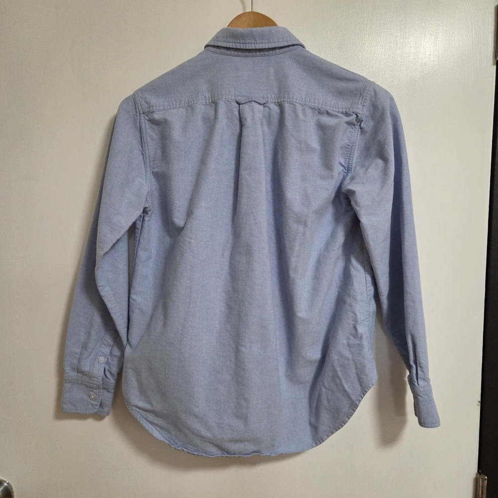 Everlane 100% Organic Cotton Button Up Denim Shirt In Baby Blue - Picture 2 of 9
